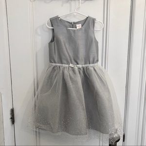 Gymboree silver occasion dress Size 4